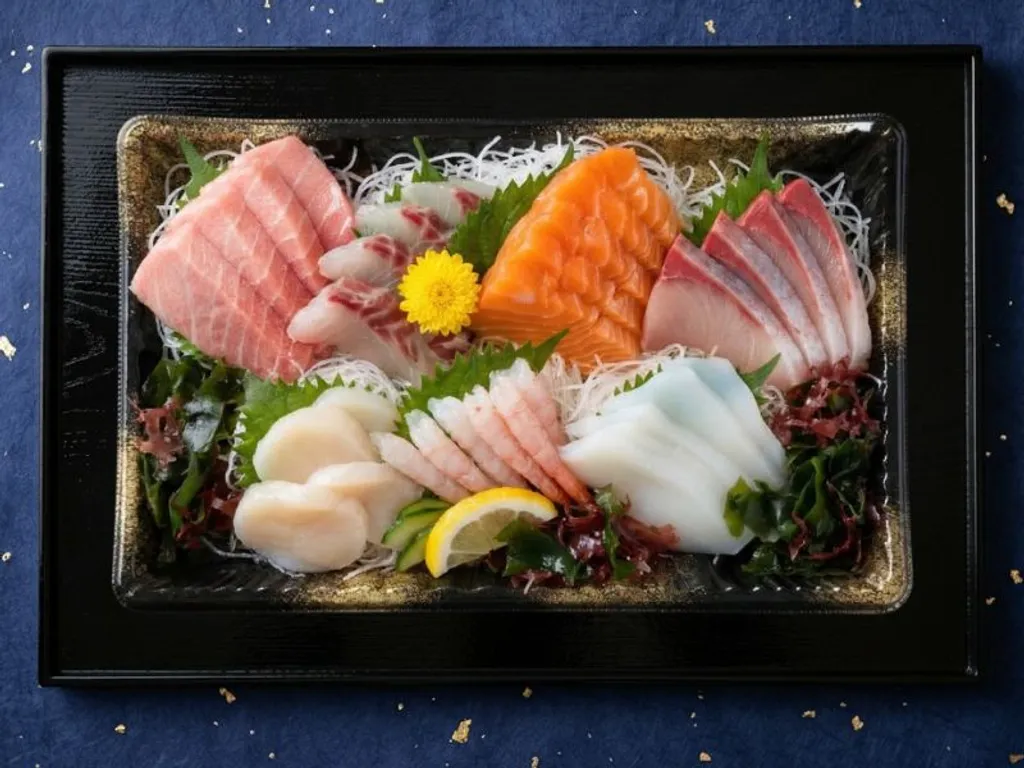 刺身盛り合わせ 輝 - 旬の鮮魚を贅沢に盛り合わせた彩り豊かな一皿